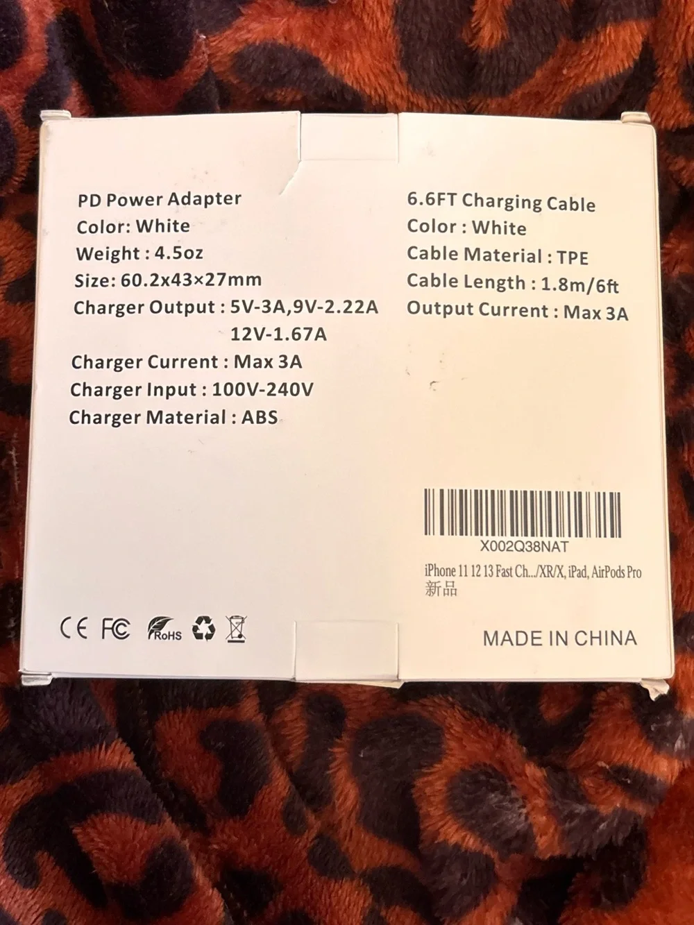 Fast 20W USB-C Wall Charger and USB-C to Lightning Cable (White) - 2 Pack